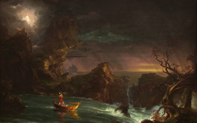 Thomas Cole, The Voyage of Life: Manhood, Painting, Classic art HD Wallpaper Desktop Background