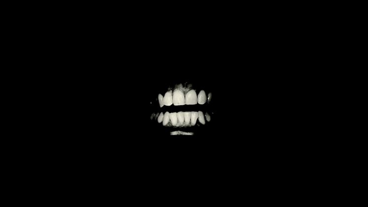 Teeth Black Background Simple Hd Wallpapers Desktop And