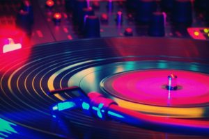 record players, Vinyl, Lights, Music, Colorful, Macro