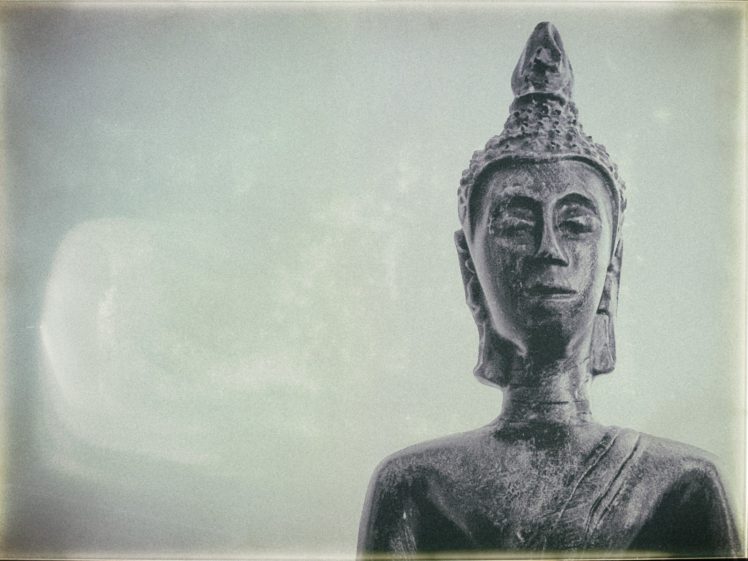 Buddha, Simple background, Statue HD Wallpaper Desktop Background