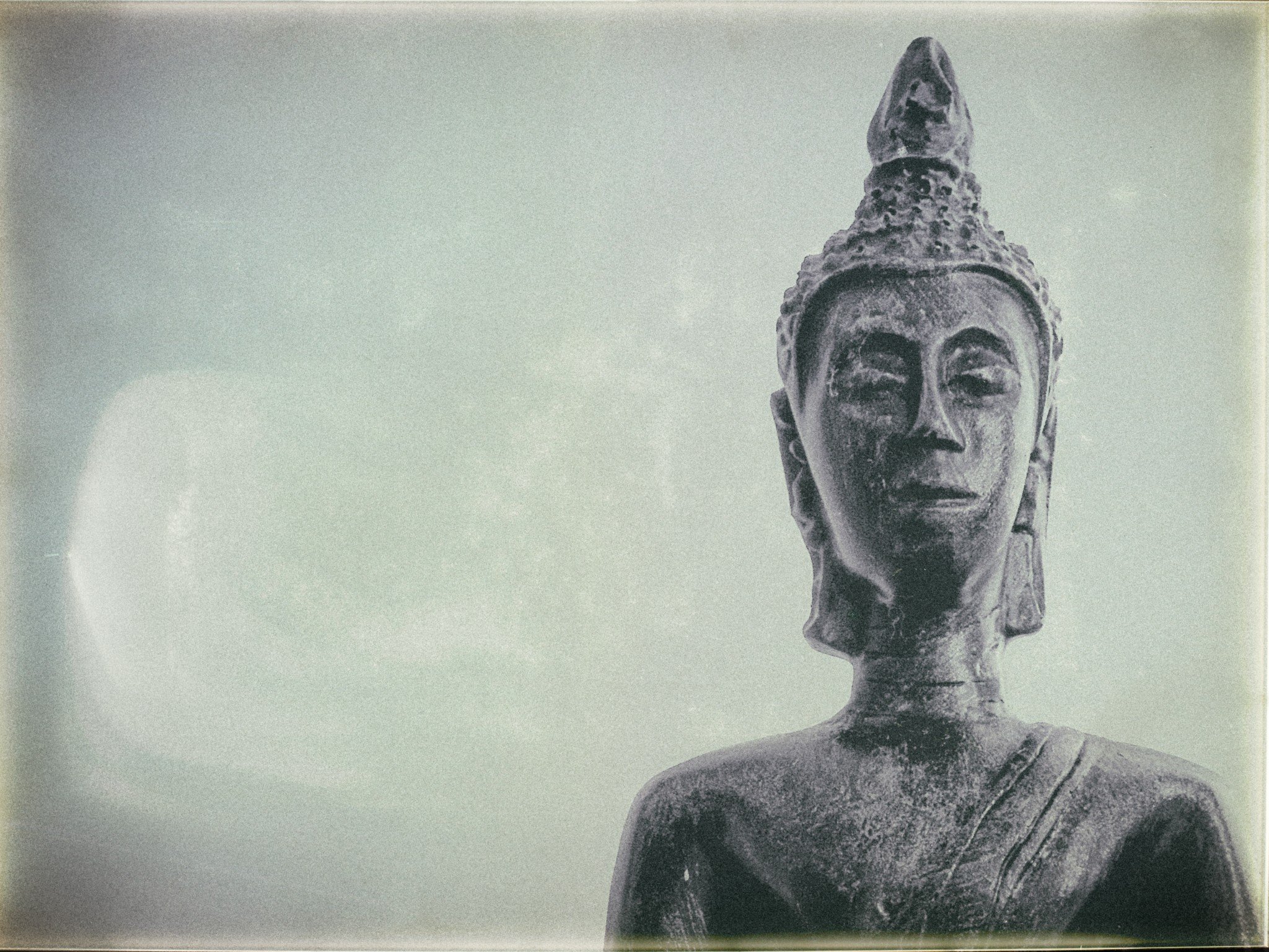 Buddha, Simple background, Statue Wallpaper