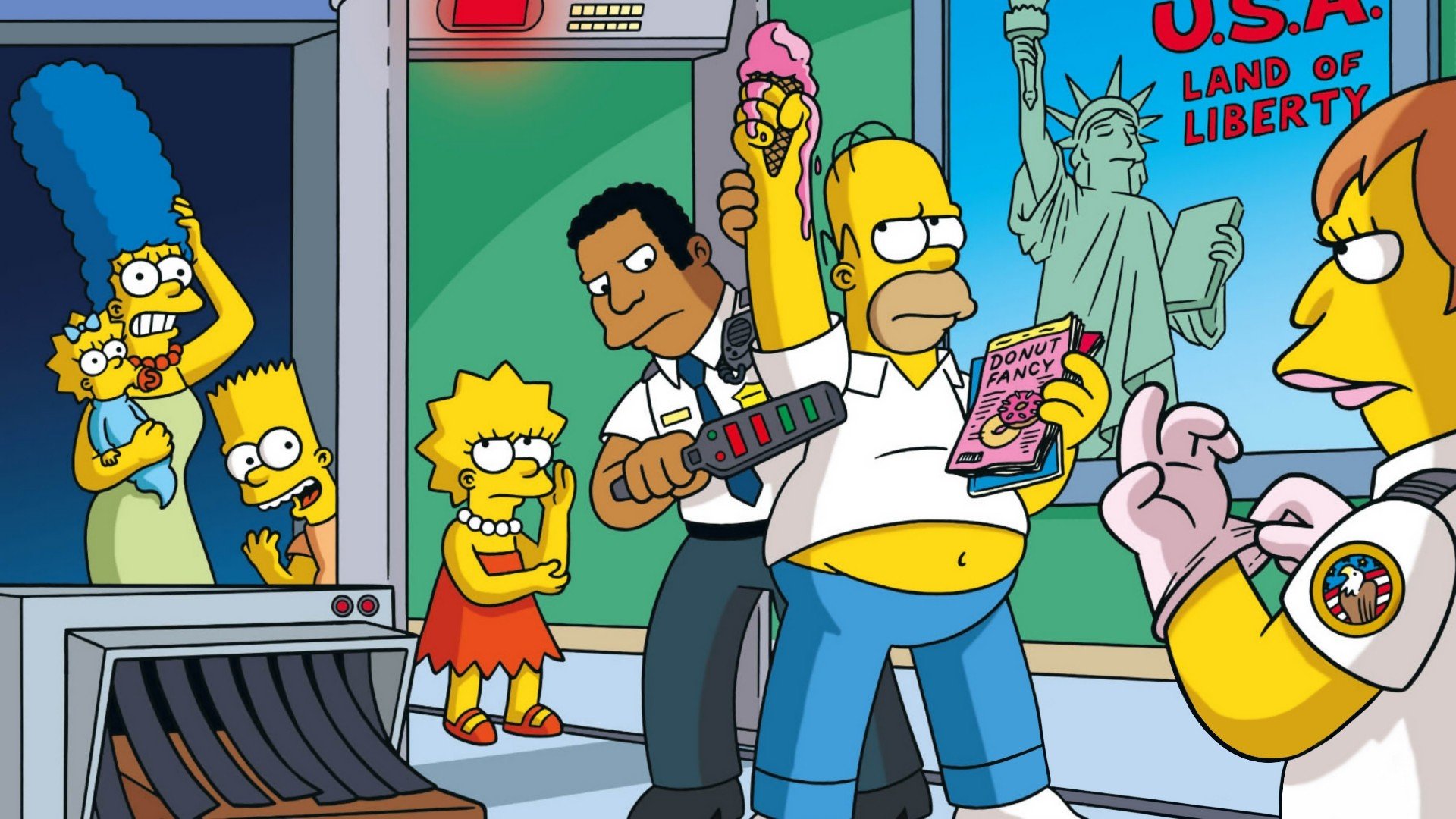 The Simpsons, Marge Simpson, Maggie Simpson, Bart Simpson, Lisa Simpson, Homer Simpson Wallpaper
