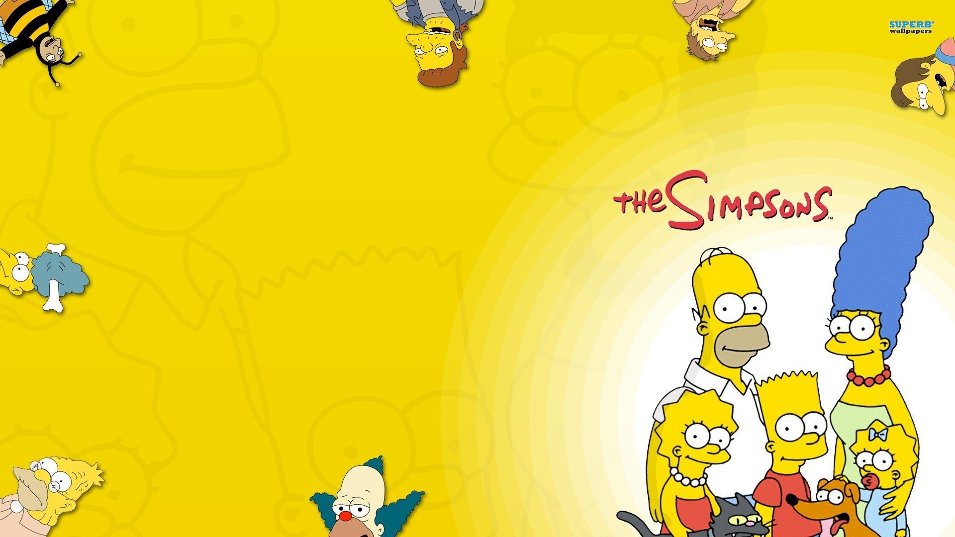 The Simpsons, Homer Simpson, Marge Simpson, Bart Simpson, Lisa Simpson, Maggie Simpson Wallpaper