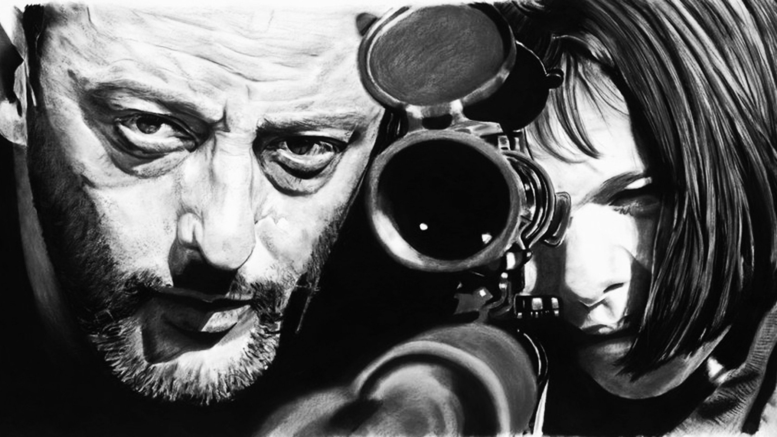 Léon: The Professional, Jean Reno, Natalie Portman, Snipers Wallpaper