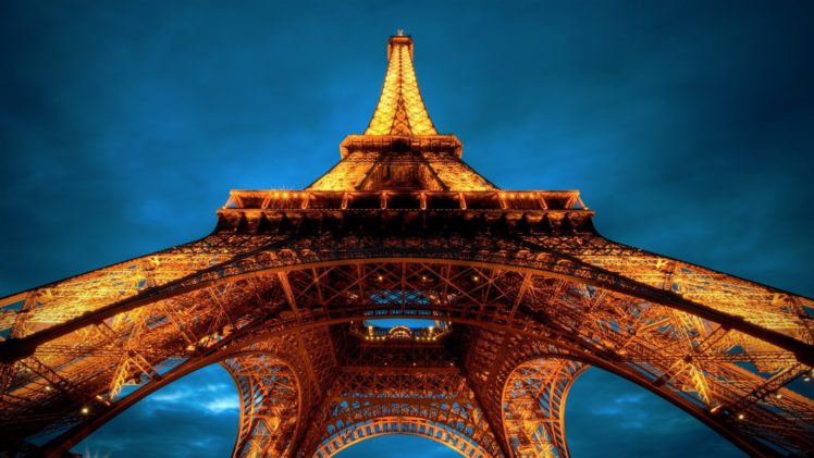 Eiffel Tower, Paris, Worms eye view, Architecture HD Wallpaper Desktop Background