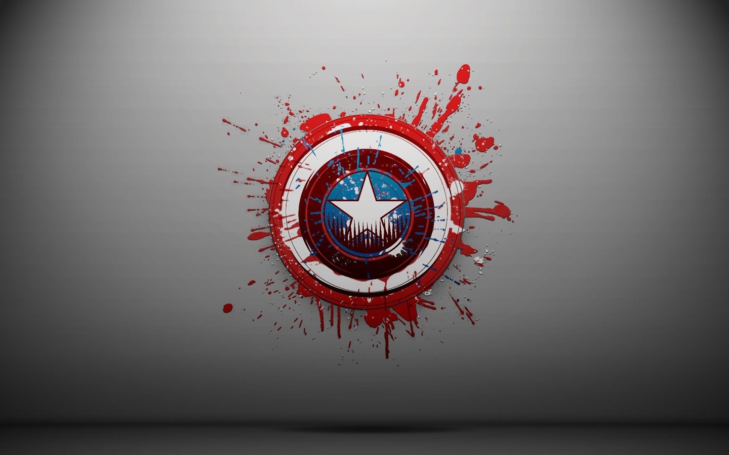 Captain America, Shields, Paint splatter, Simple background Wallpaper
