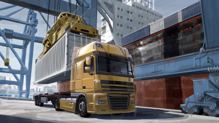 euro truck simulator, SCS Software, Trucks HD Wallpaper Desktop Background