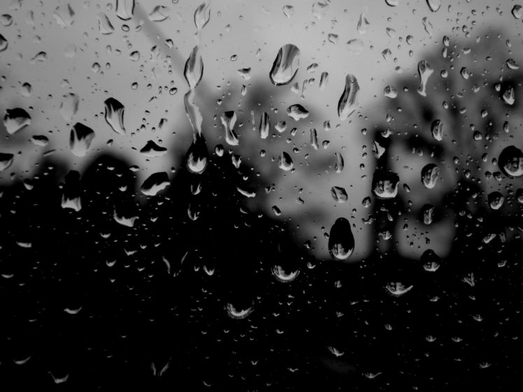 water drops, Dark, Macro, Water on glass HD Wallpaper Desktop Background