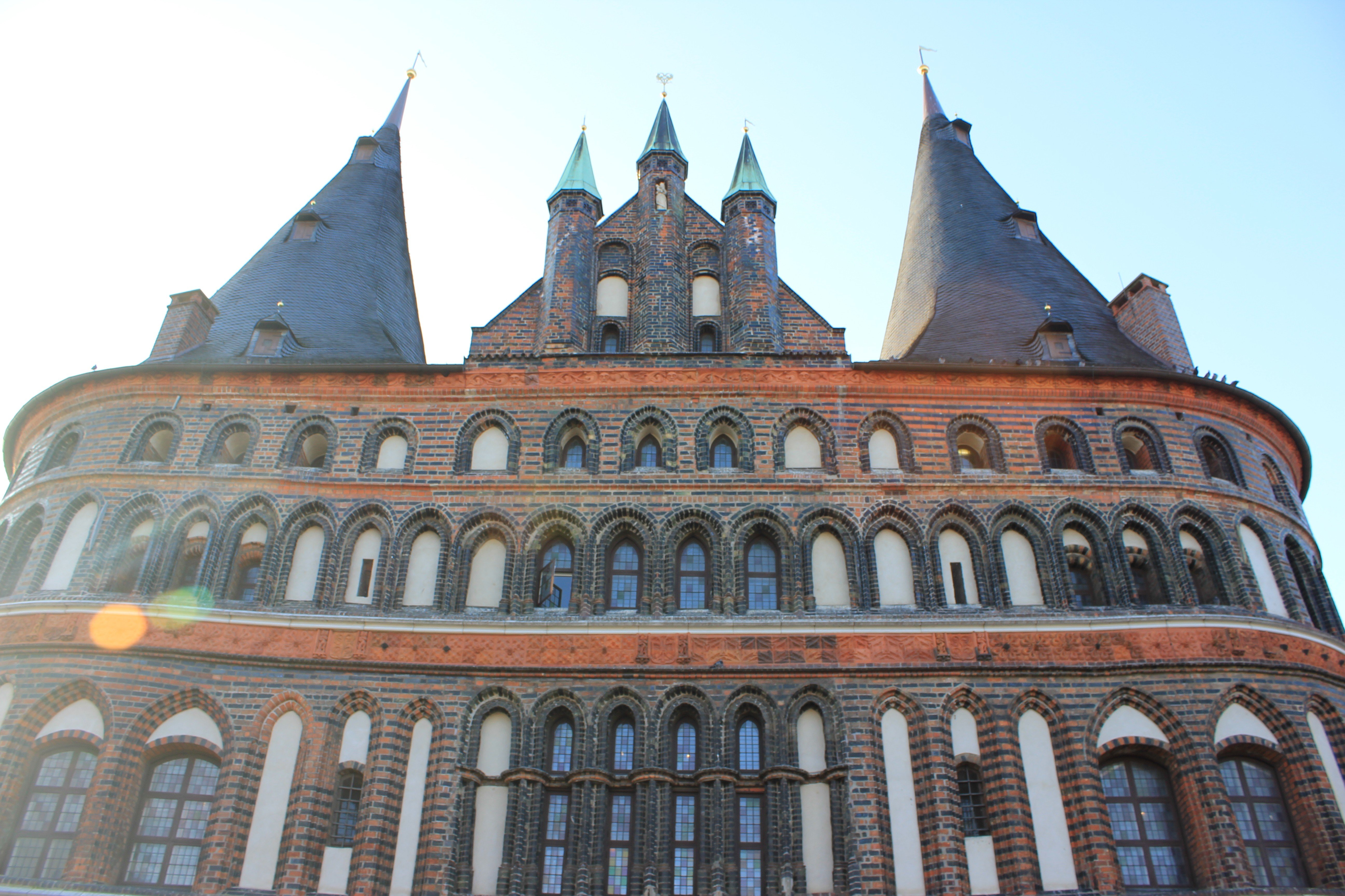 Germany, Lübeck, Architecture, Building, Lens flare Wallpaper