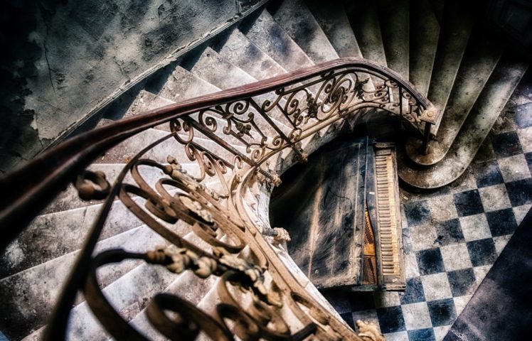 house, Stairs, Architecture, Old building, Piano HD Wallpaper Desktop Background