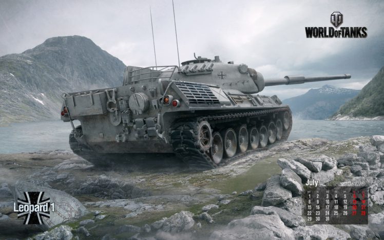 World of Tanks, Leopard 1, Calendar HD Wallpaper Desktop Background