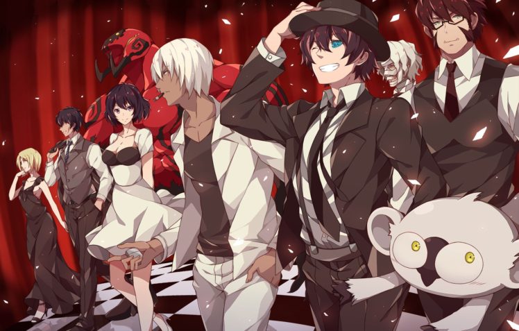 Kekkai Sensen, Leonardo Watch, Chain Sumeragi, Klaus V. Reinherz, Zapp Renfro, K. K., Gilbert F. Altstein HD Wallpaper Desktop Background