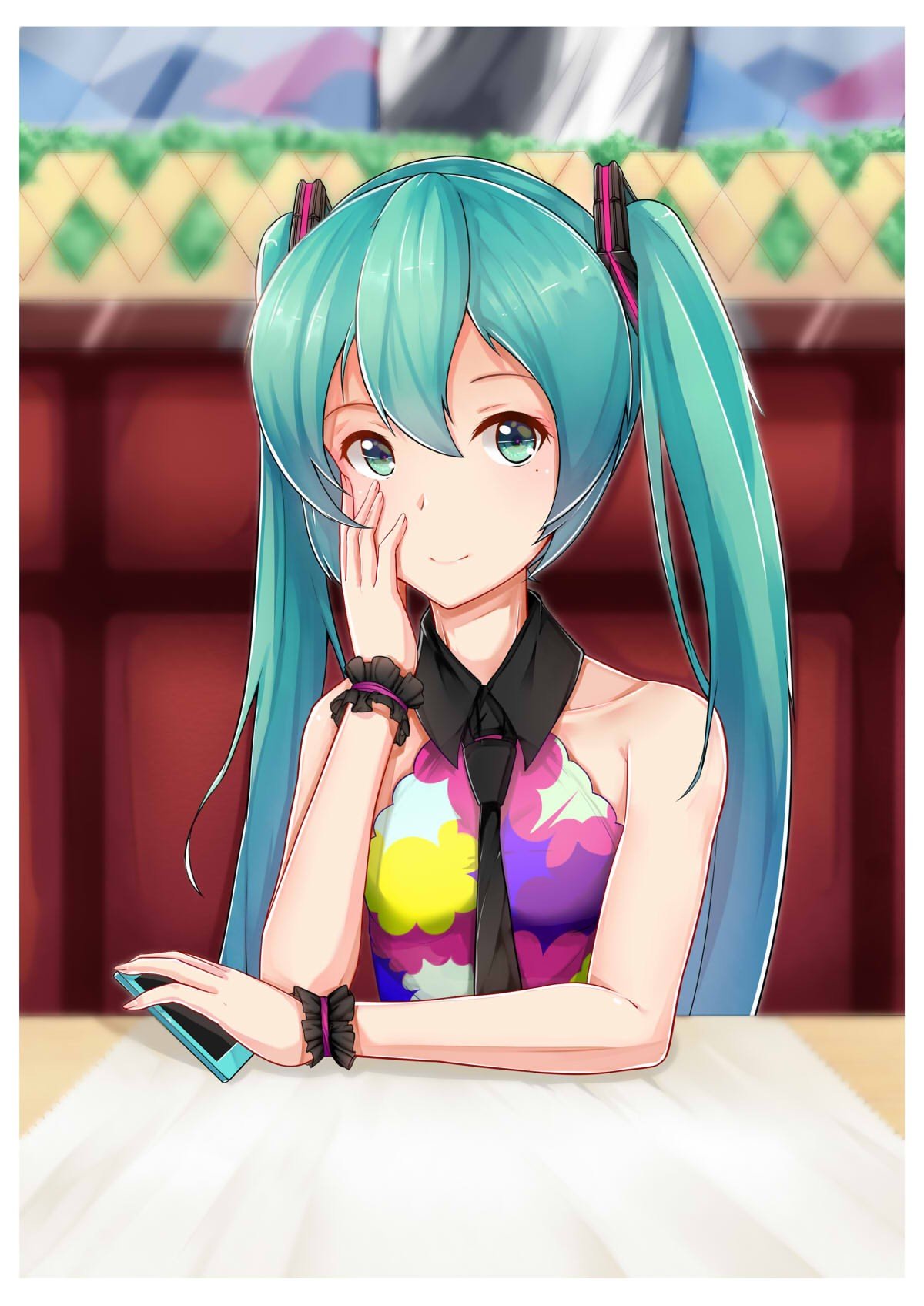 Long Hair Anime Anime Girls Twintails Vocaloid Hatsune Miku Aqua 