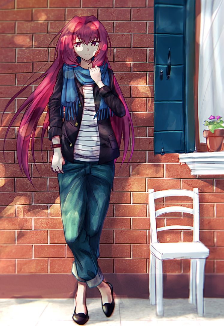 long hair, Redhead, Red eyes, Anime, Anime girls, Fate Grand Order HD Wallpaper Desktop Background
