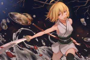 fantasy art, Anime, Anime girls, Sword, Fate Series, Sakura Saber