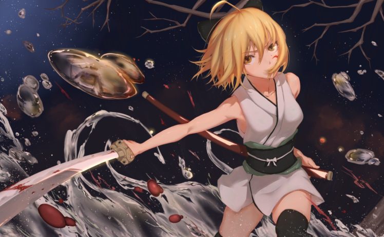 fantasy art, Anime, Anime girls, Sword, Fate Series, Sakura Saber HD Wallpaper Desktop Background