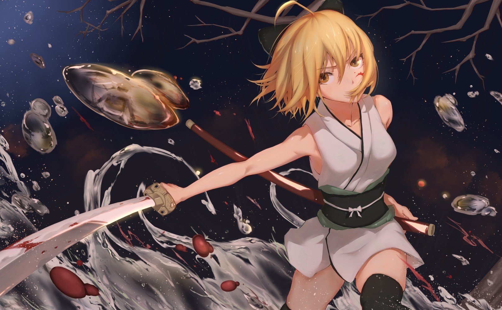 fantasy art, Anime, Anime girls, Sword, Fate Series, Sakura Saber Wallpaper