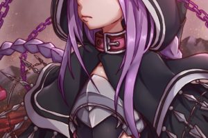long hair, Purple hair, Purple eyes, Anime, Anime girls, Fate Grand Order, Armor