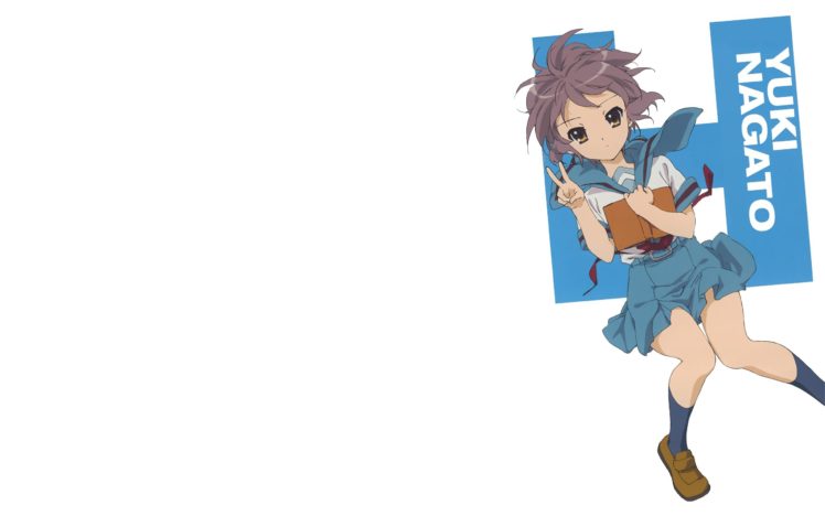 The Melancholy of Haruhi Suzumiya, Anime girls, Nagato Yuki HD Wallpaper Desktop Background