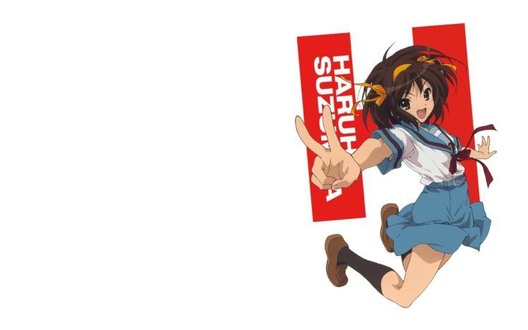 The Melancholy of Haruhi Suzumiya, Anime girls, Suzumiya Haruhi HD Wallpaper Desktop Background