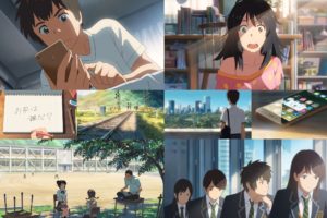 Kimi no Na Wa, Cellphone, Anime girls, Anime boy, School uniform