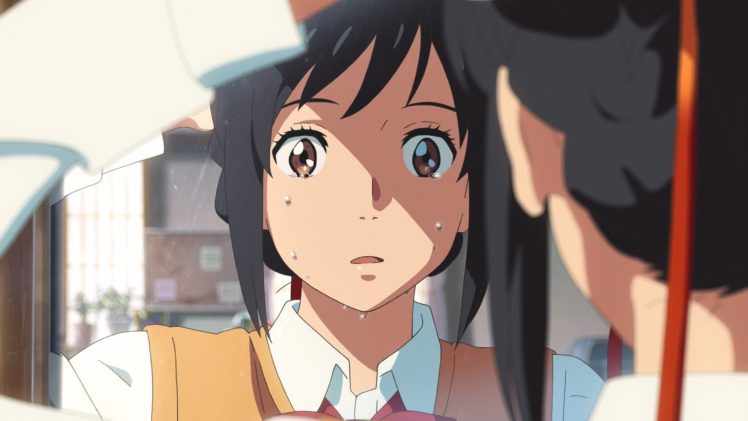 kimi no na wa, Anime girls, Crying HD Wallpaper Desktop Background