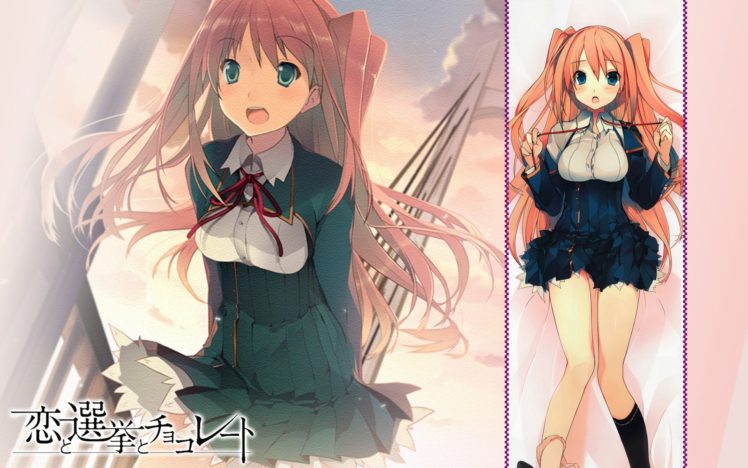 anime girls, Koi to Senkyo to Chocolate, Sumiyoshi Chisato HD Wallpaper Desktop Background