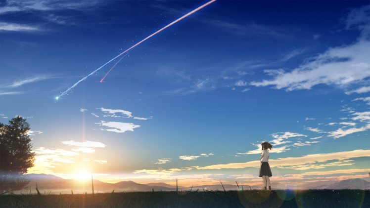 Makoto Shinkai, Kimi no Na Wa, Miyamizu Yotsuha HD Wallpaper Desktop Background