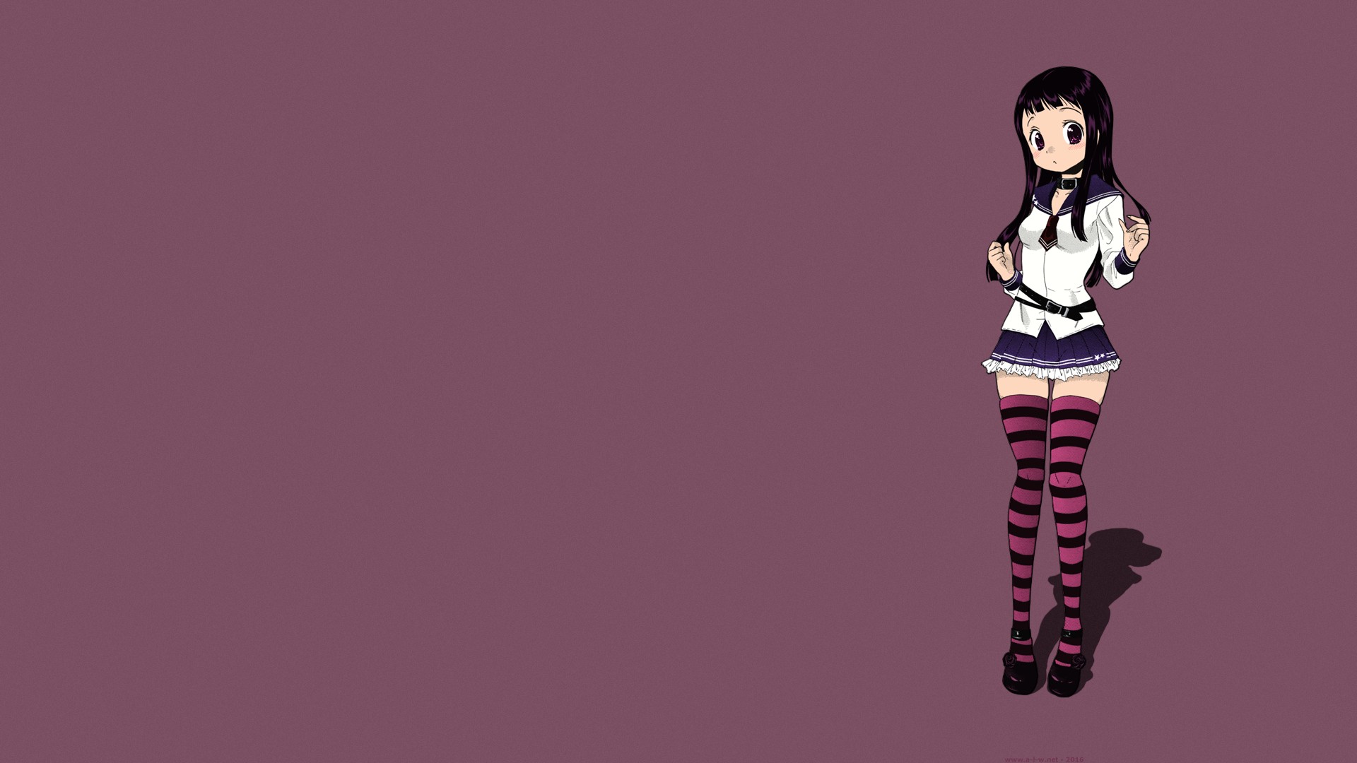 Nakata Yumi, Long hair, Schoolgirl, Okusama ga Seitokaichou, Ayane Niikura, School uniform, Short skirt, Collars, Anime, Manga, Anime girls Wallpaper