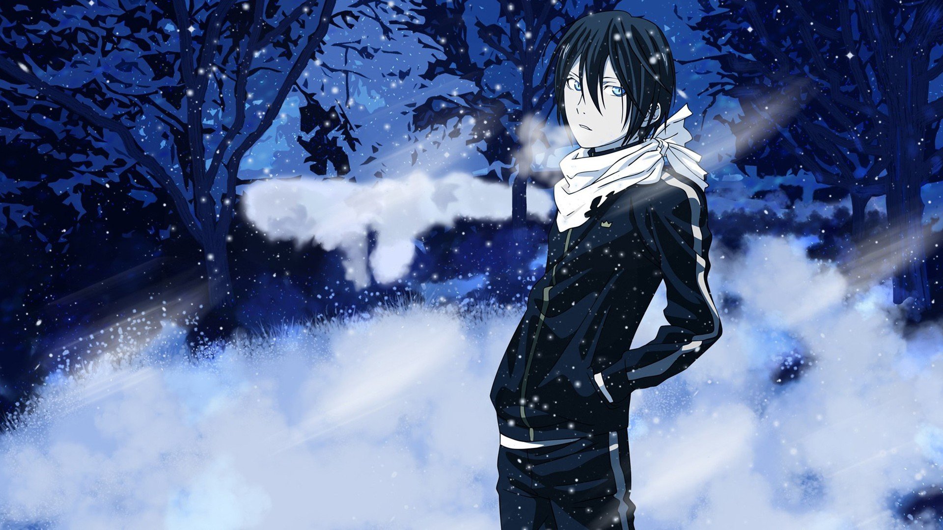 anime, Noragami, Yato (Noragami), Snow, Winter Wallpaper