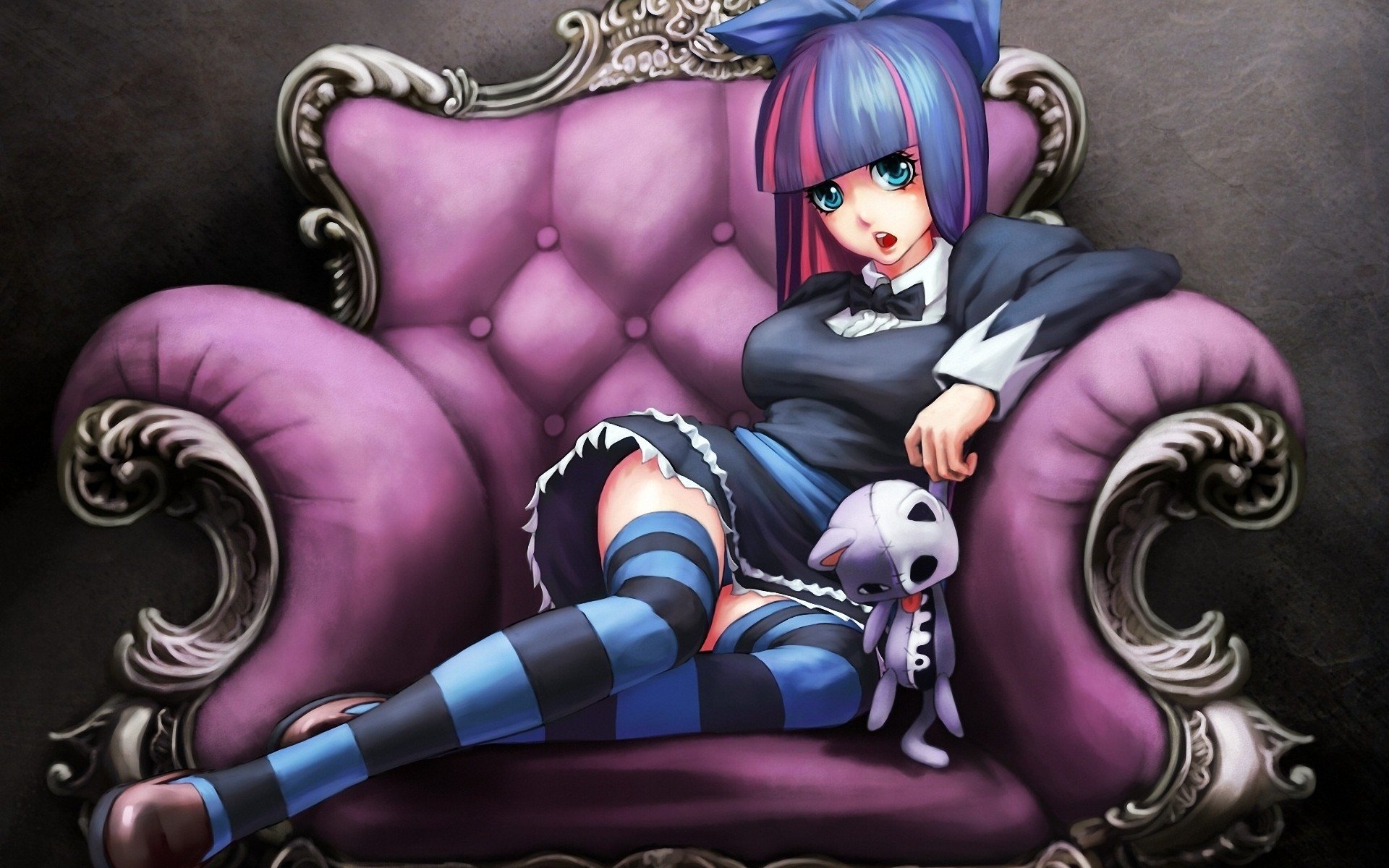 anime, Panty and Stocking with Garterbelt, Anarchy Stocking, Thigh highs Wallpaper