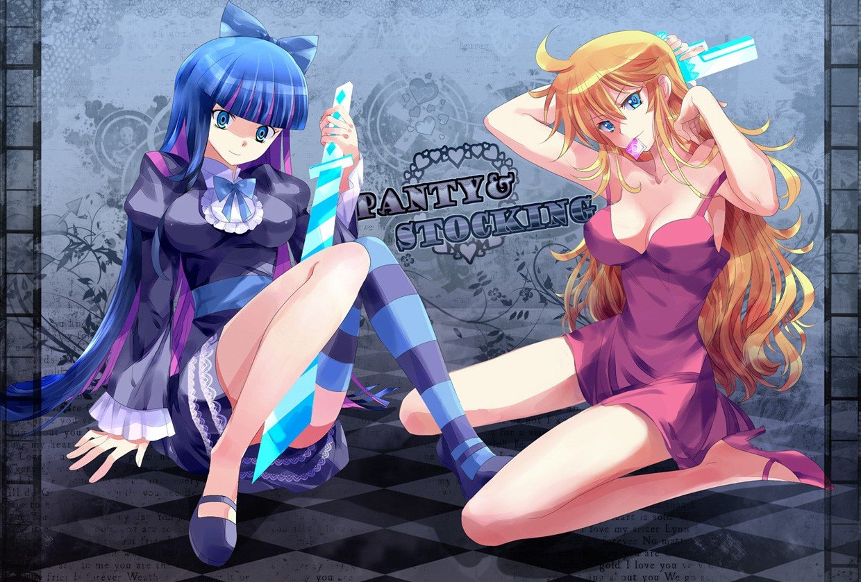 anime, Panty and Stocking with Garterbelt, Anarchy Stocking, Anarchy Panty Wallpaper