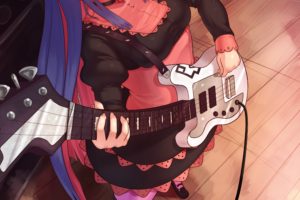 anime, Panty and Stocking with Garterbelt, Electric guitar, Anarchy Stocking