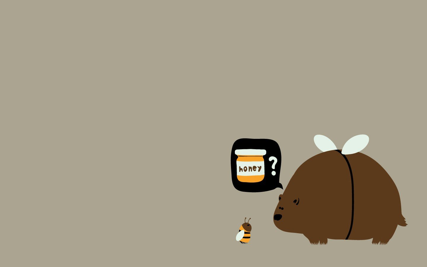 bees, Bears, Honey, Brown Wallpaper