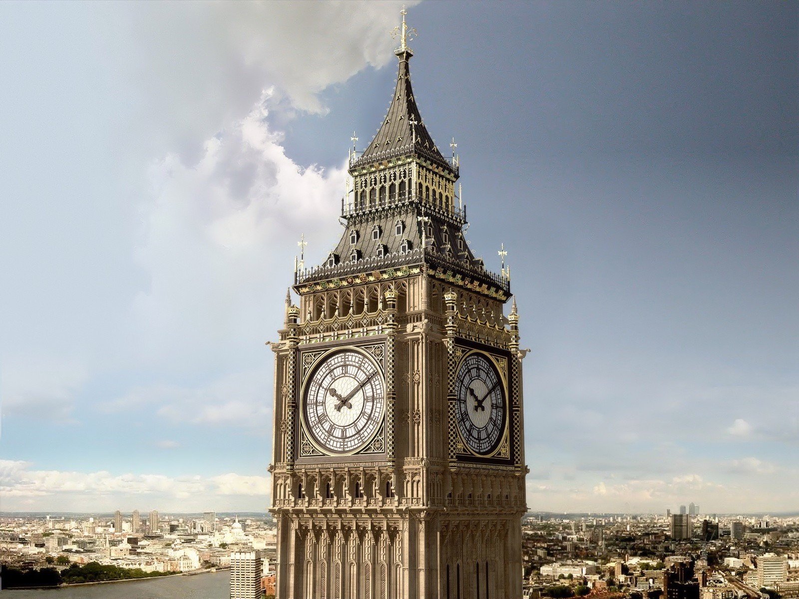 city, Cityscape, London, Big Ben, England, Clocktowers Wallpaper