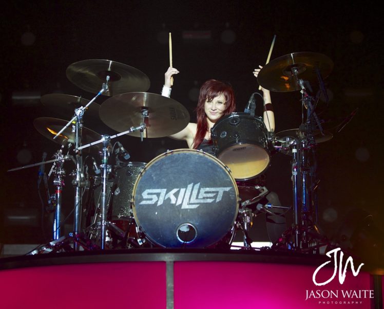 Jen Ledger, Skillet (band), Drummer, Hard rock HD Wallpaper Desktop Background