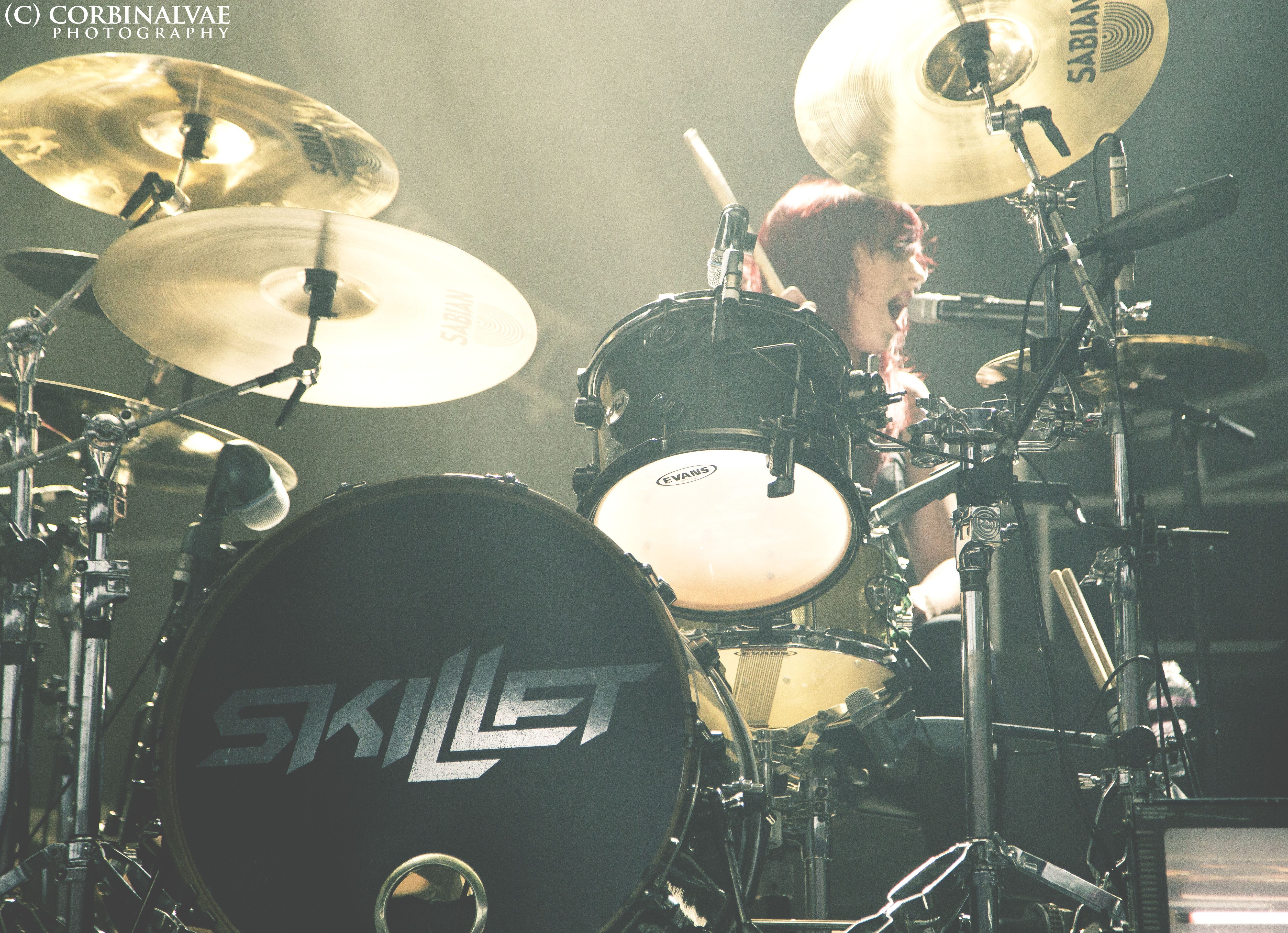 Jen Ledger, Skillet (band), Drummer, Hard rock Wallpaper