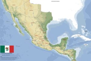 map, Mexico