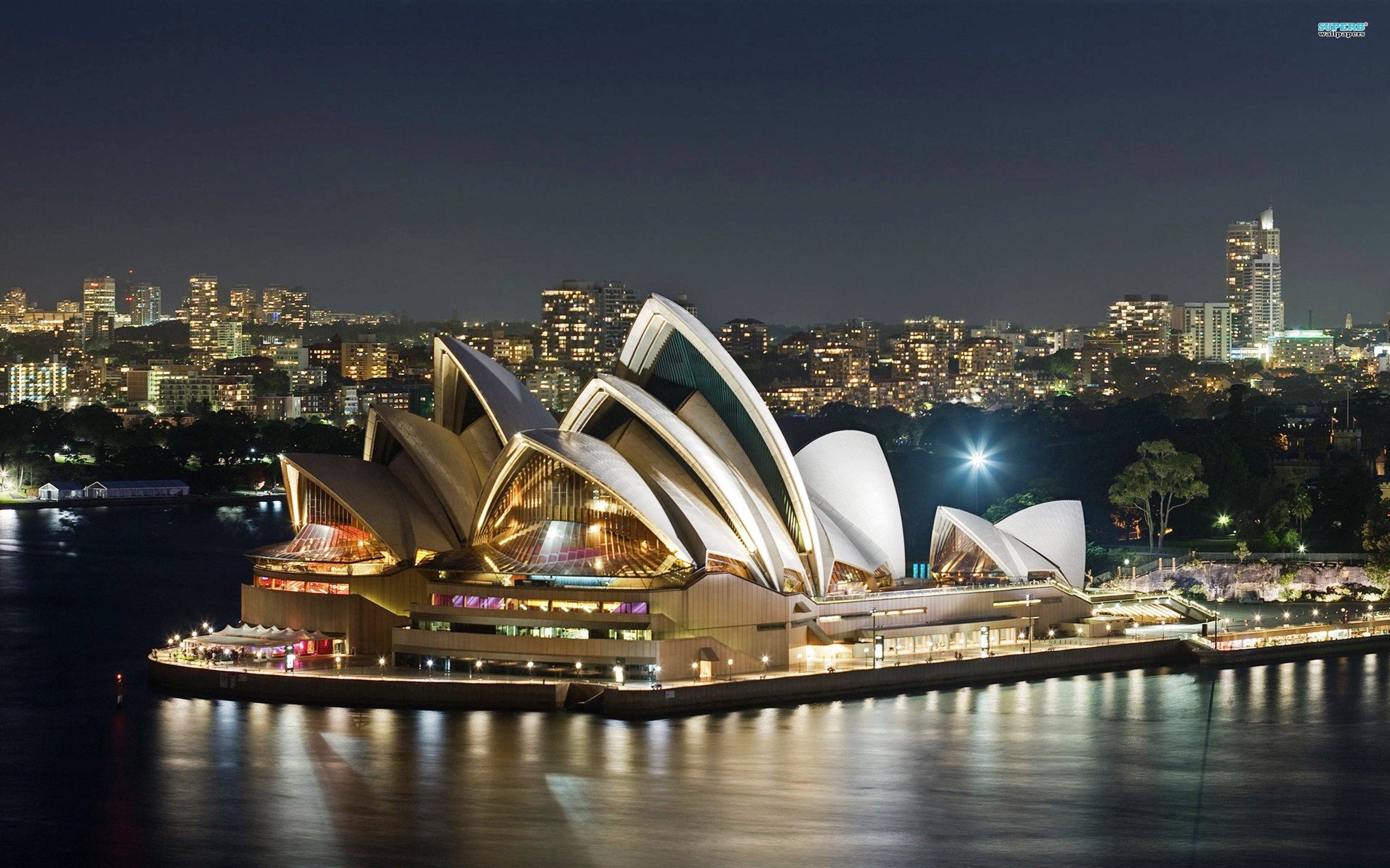 cityscape, Sydney, Sydney Opera House, Night, Australia Wallpaper