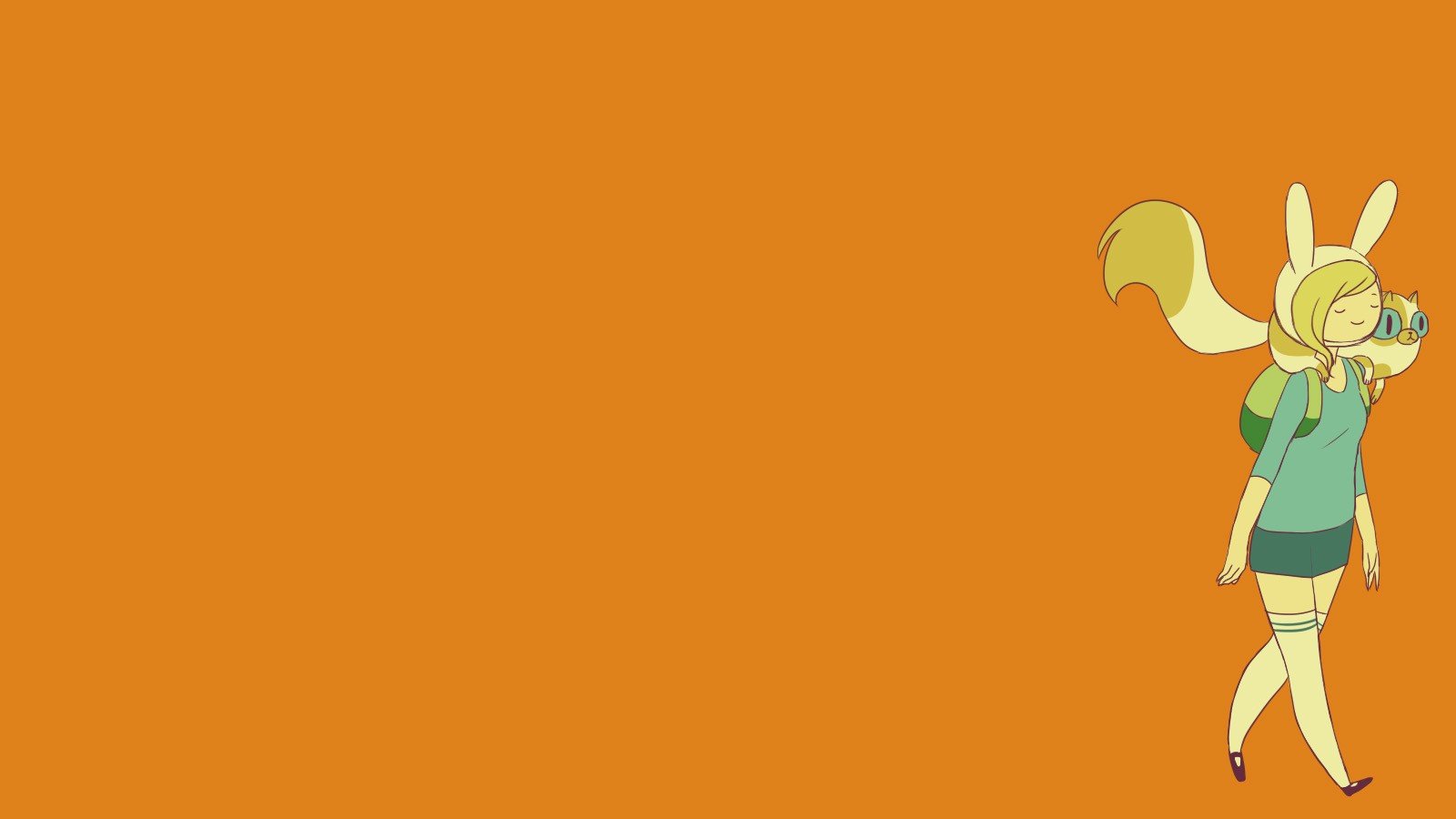 minimalism, Orange, Adventure Time Wallpaper