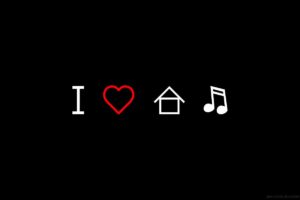 simple background, House music