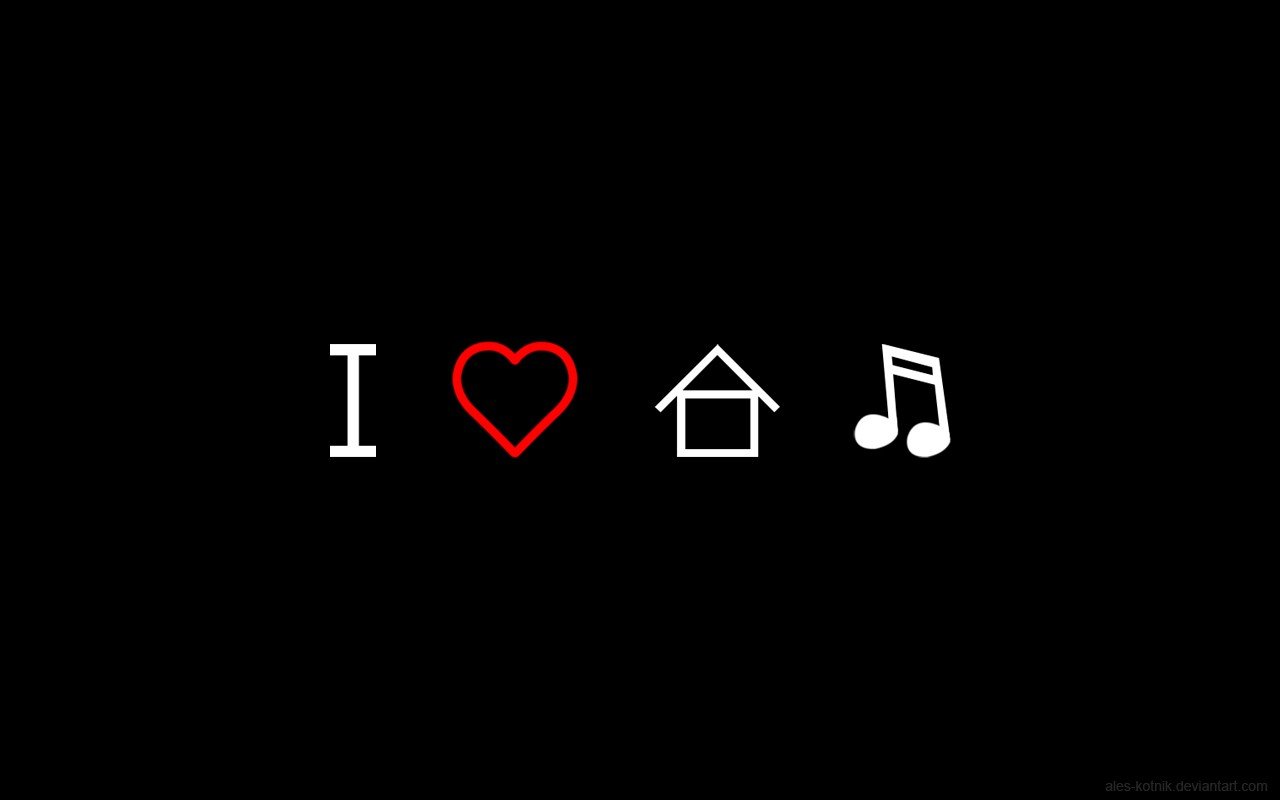 simple background, House music Wallpaper