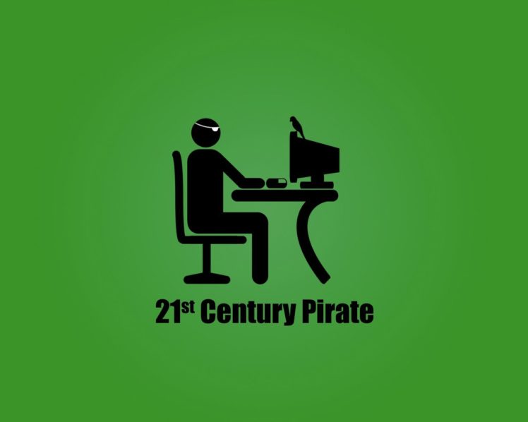 simple background, Piracy HD Wallpaper Desktop Background