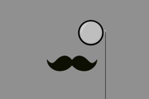 mustache, Simple background, Minimalism