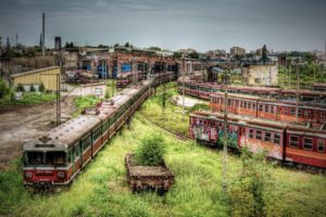 apocalyptic, Train station, Train, HDR, Poland, Abandoned