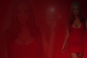 red dress, Red, Chivette, Photo manipulation