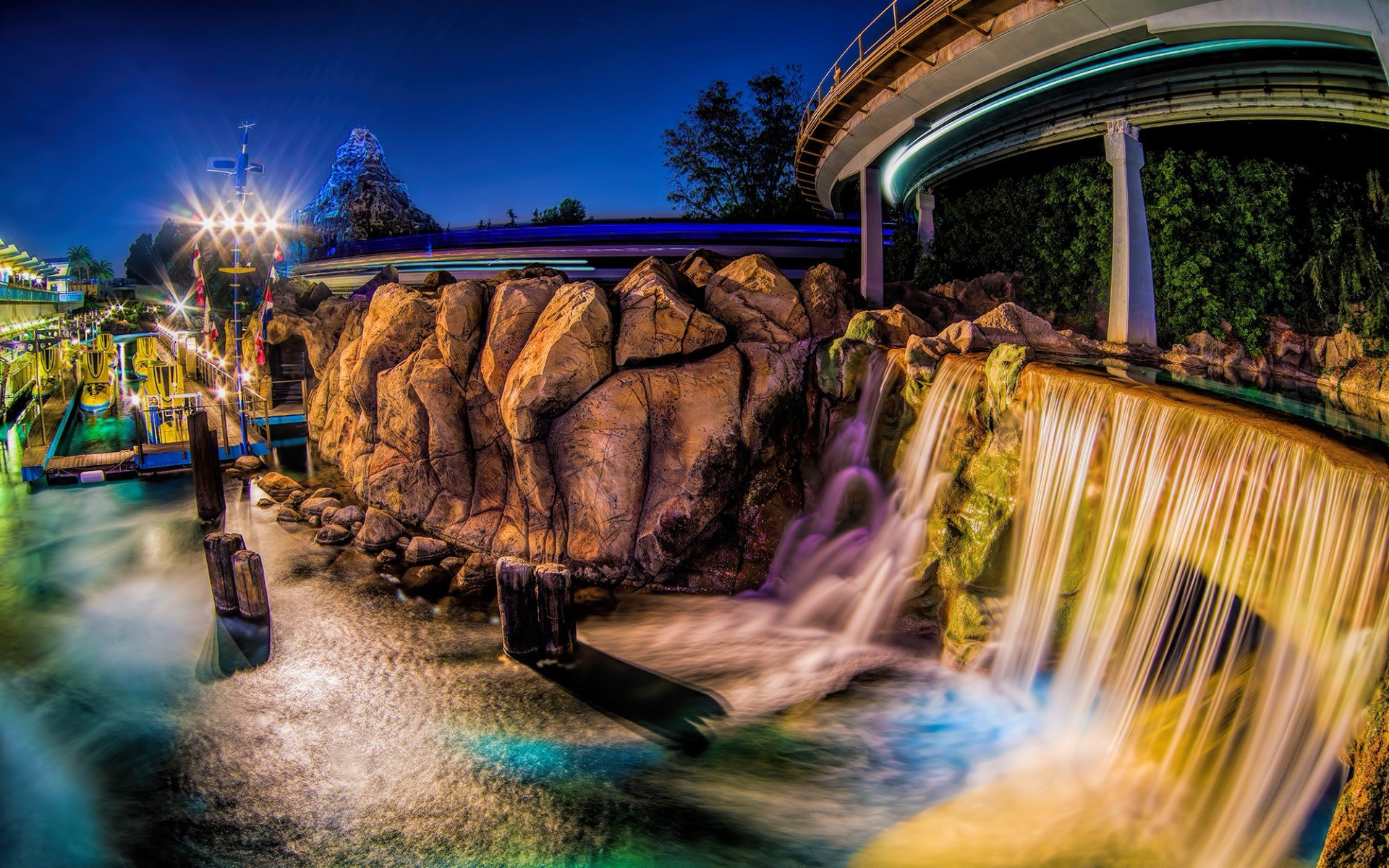 Tomorrowland, Waterfall Wallpaper