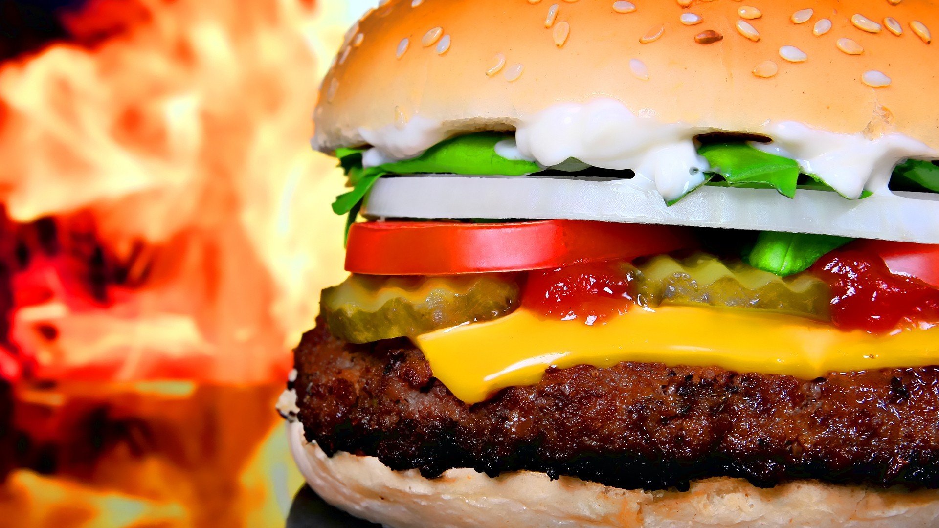 food, Burgers, Closeup Wallpaper