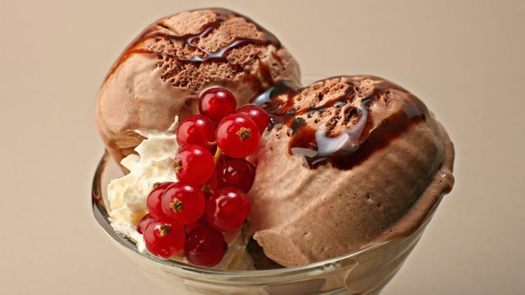food, Desserts, Ice cream, Cherries HD Wallpaper Desktop Background