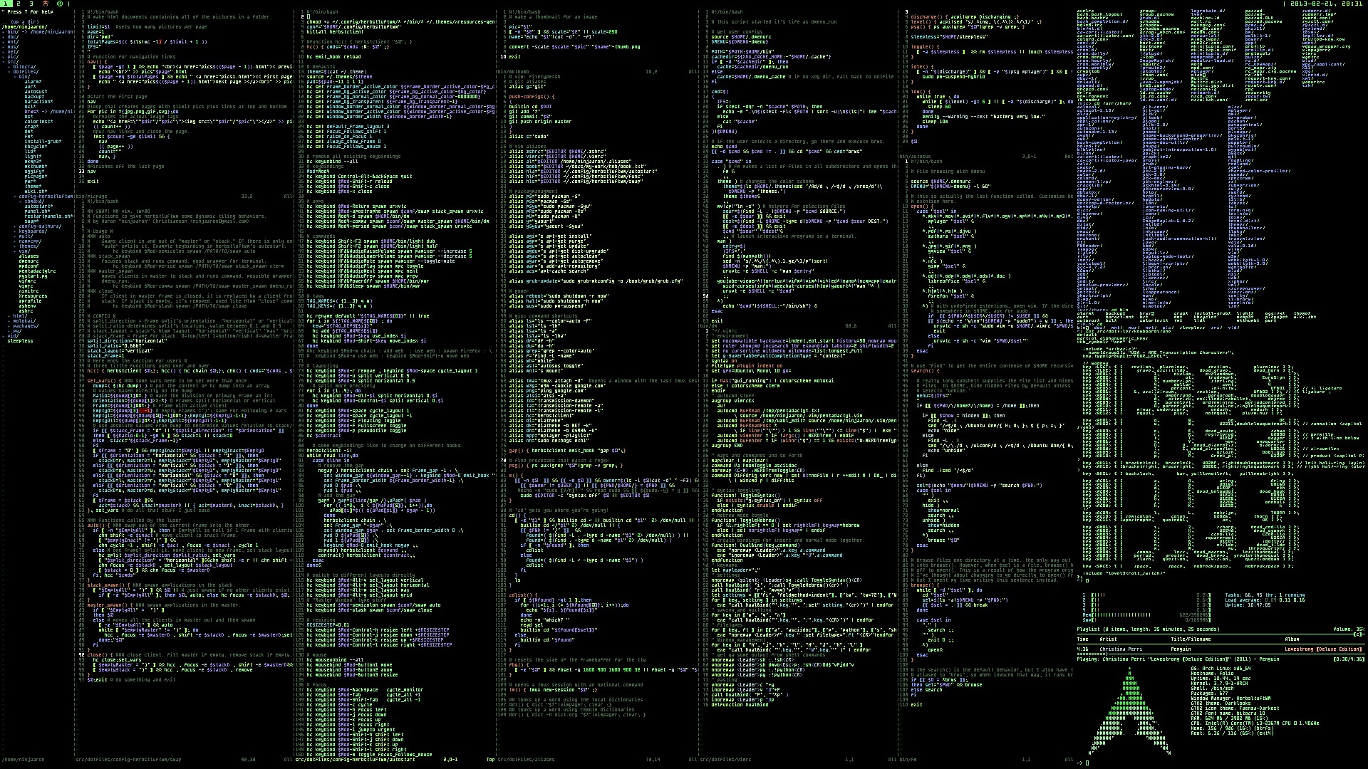 Linux, Arch Linux, Unix, Unixporn, Command lines Wallpaper